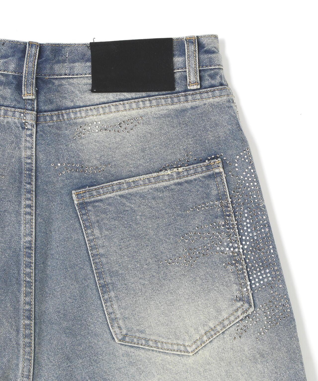 MAVYTH/メヴィス/VOLTAGE GLITTER DENIM SHORTS