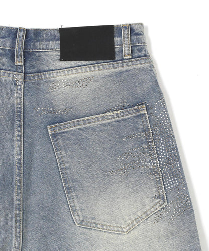 MAVYTH/メヴィス/VOLTAGE GLITTER DENIM SHORTS