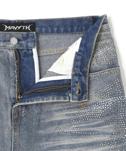 MAVYTH/メヴィス/VOLTAGE GLITTER DENIM SHORTS