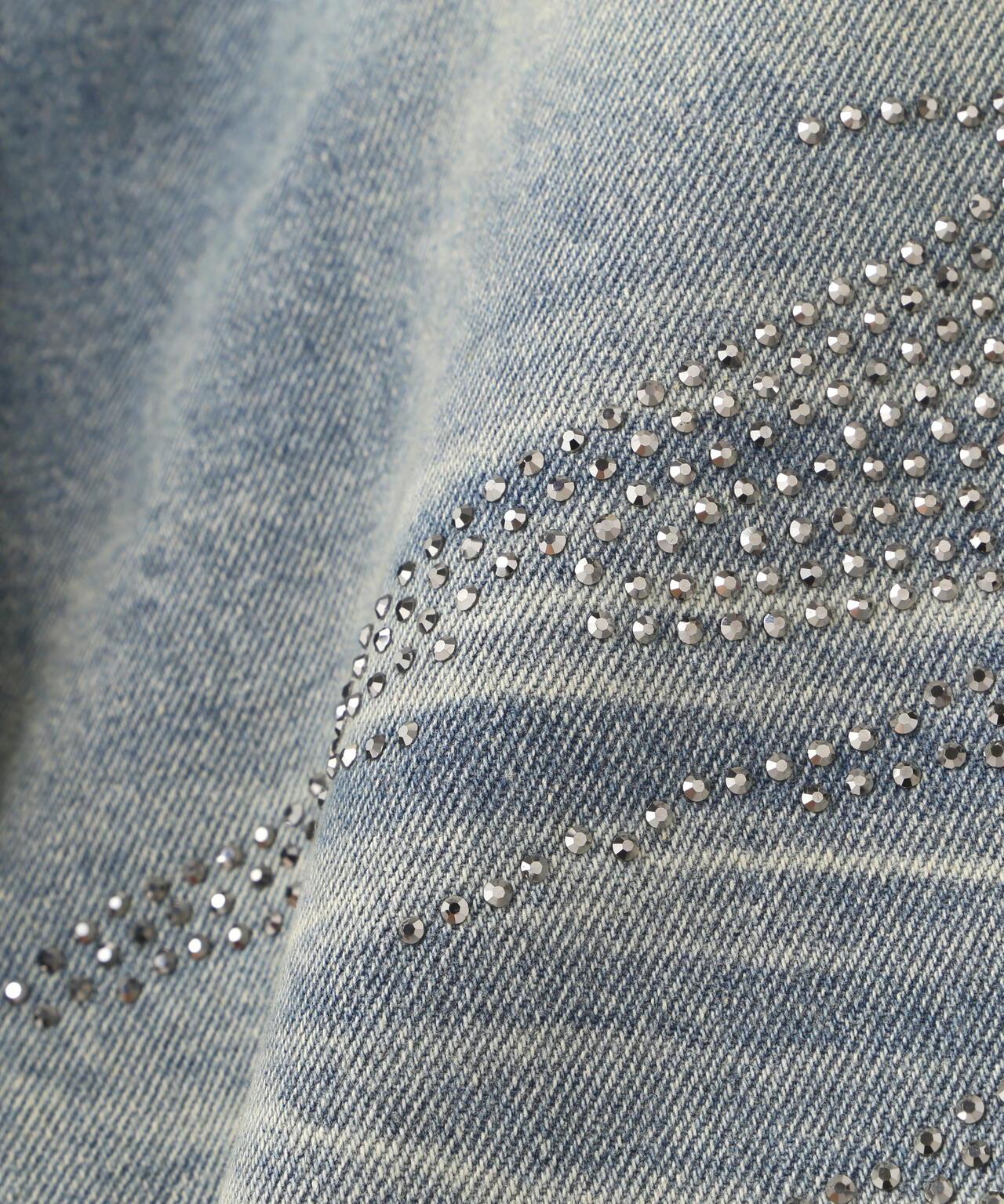 MAVYTH/メヴィス/VOLTAGE GLITTER DENIM SHORTS