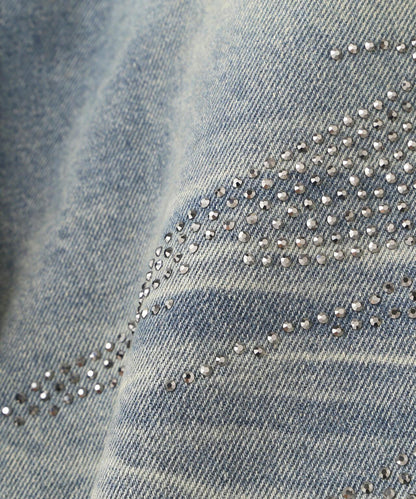 MAVYTH/メヴィス/VOLTAGE GLITTER DENIM SHORTS