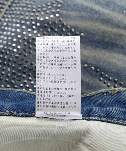 MAVYTH/メヴィス/VOLTAGE GLITTER DENIM SHORTS
