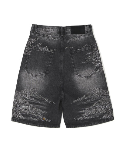 MAVYTH/メヴィス/VOLTAGE GLITTER DENIM SHORTS