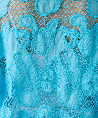 刺繡短袖襯衫