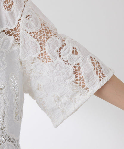 刺繡短袖襯衫