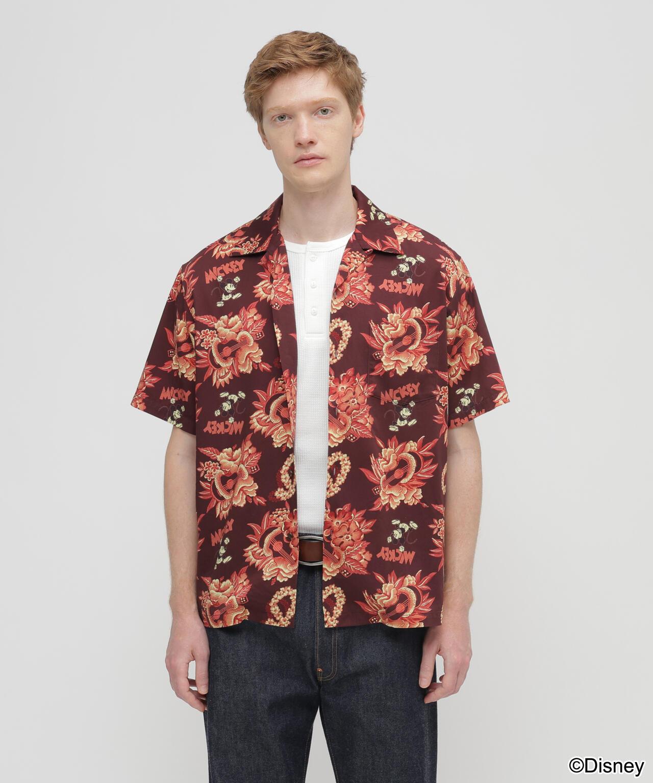 《迪士尼》Collection》”HAWAIIAN HOLIDAY” ALOHA SHIRT / MICKEY MOUSE