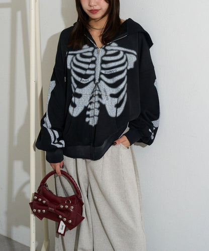 RePRODUCTION LABEL ZIP連帽衛衣
