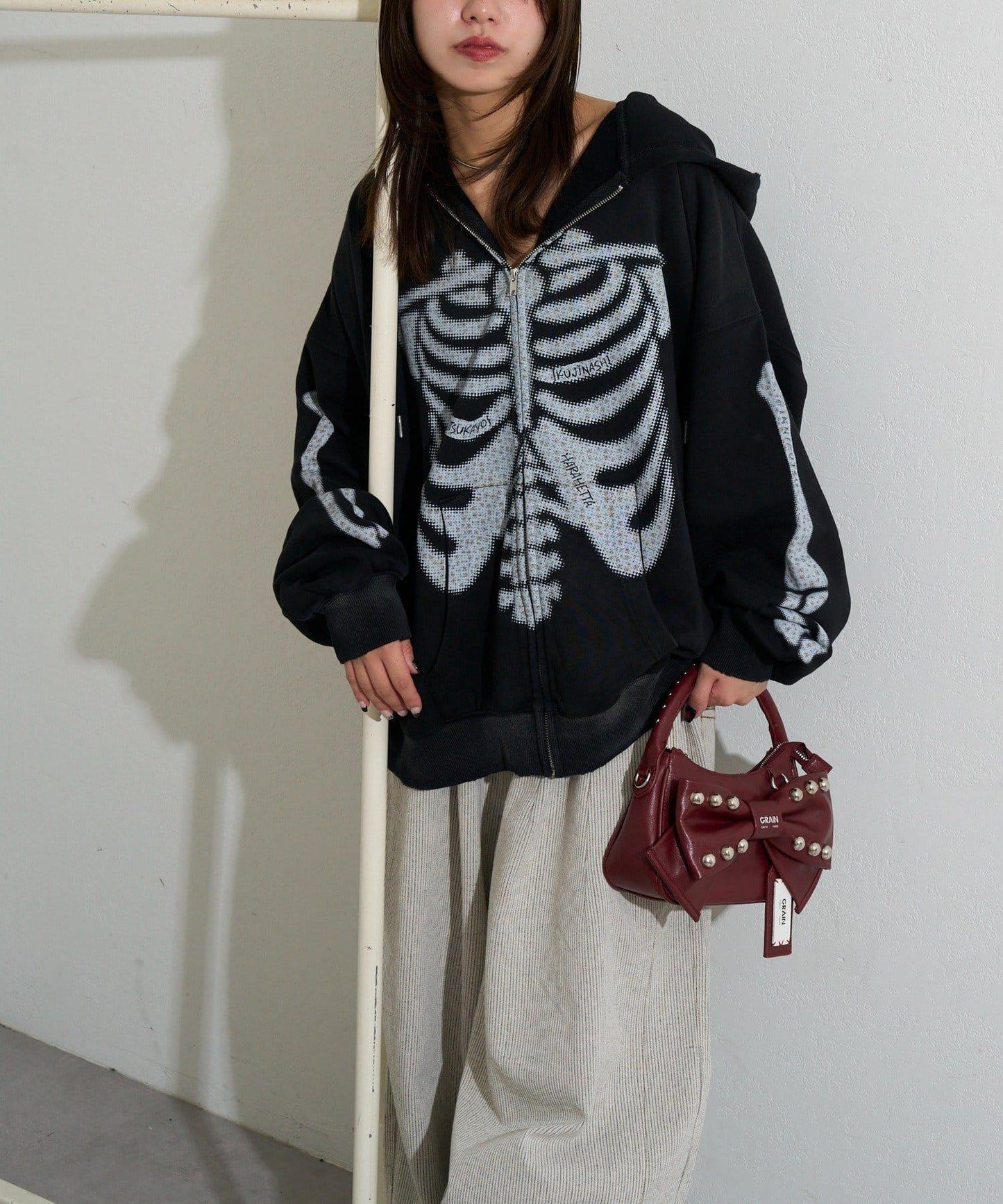 RePRODUCTION LABEL ZIP連帽衛衣