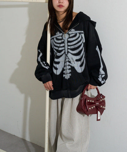 RePRODUCTION LABEL ZIP連帽衛衣