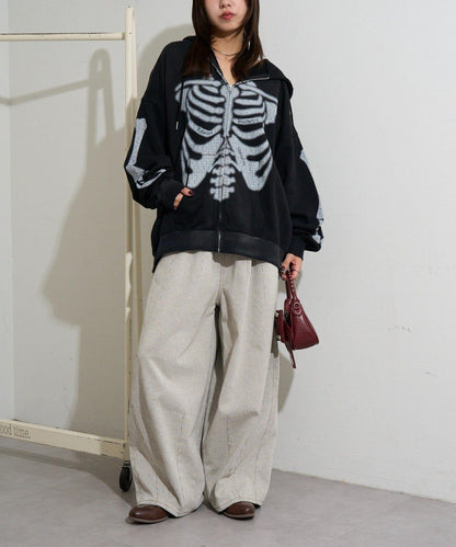 RePRODUCTION LABEL ZIP連帽衛衣