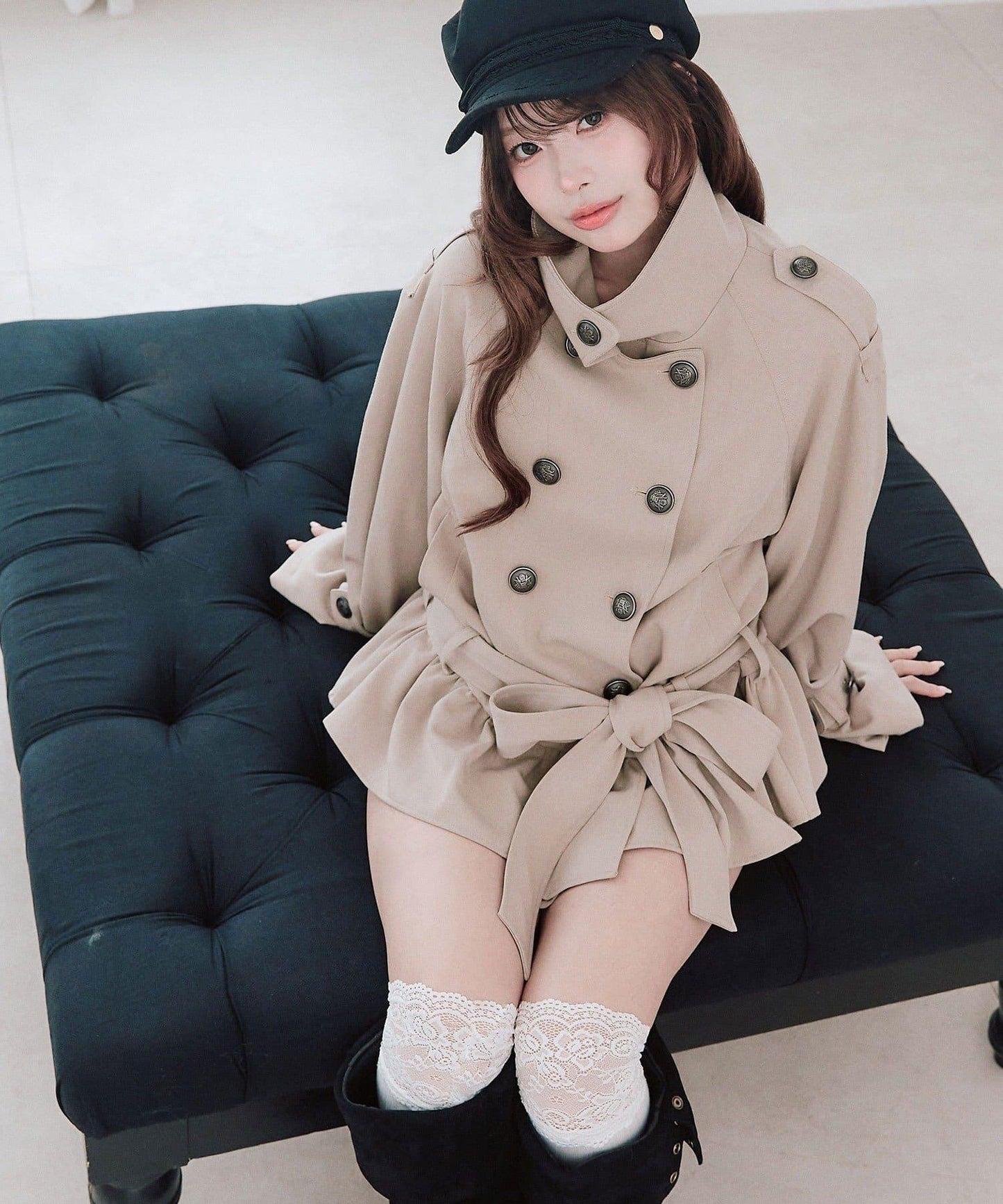 收腰風衣