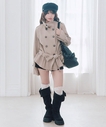 收腰風衣