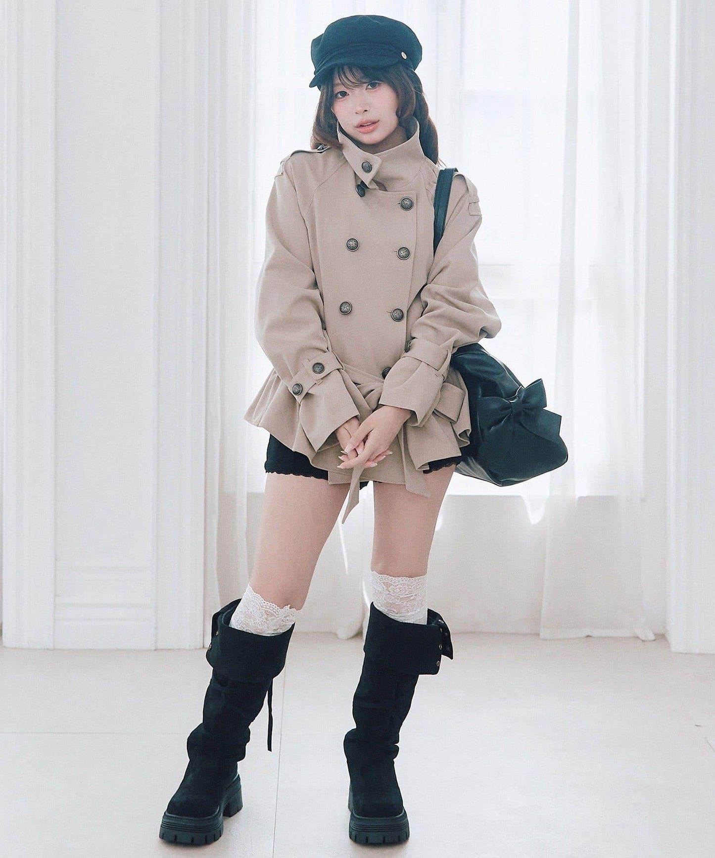 收腰風衣