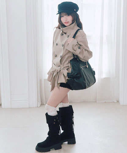 收腰風衣