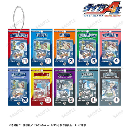 ダイヤのA actII -Second Season- 場景寫真亞克力掛件（10個裝）