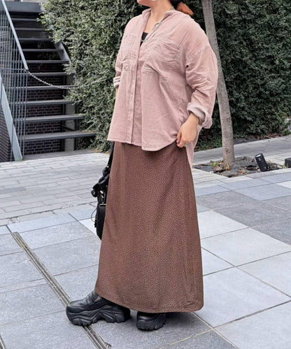 拼色圖案窄身半身裙