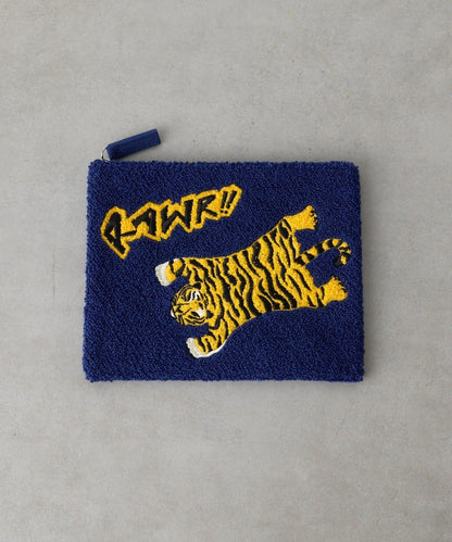 animal sagara embroidery pouch 刺繡化妝包