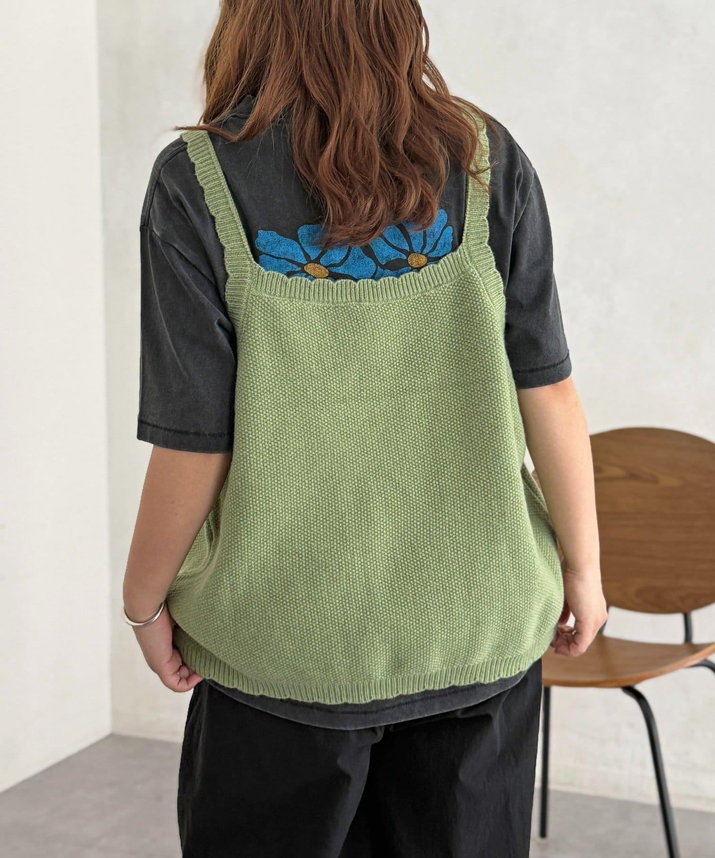 花朵刺繡針織馬甲