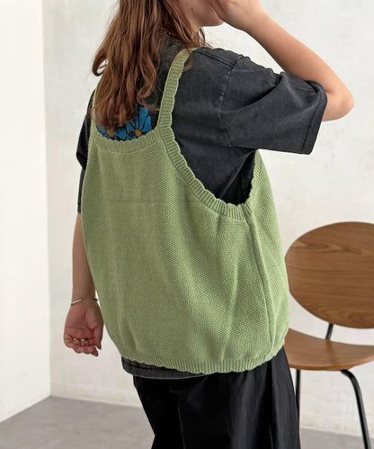 花朵刺繡針織馬甲