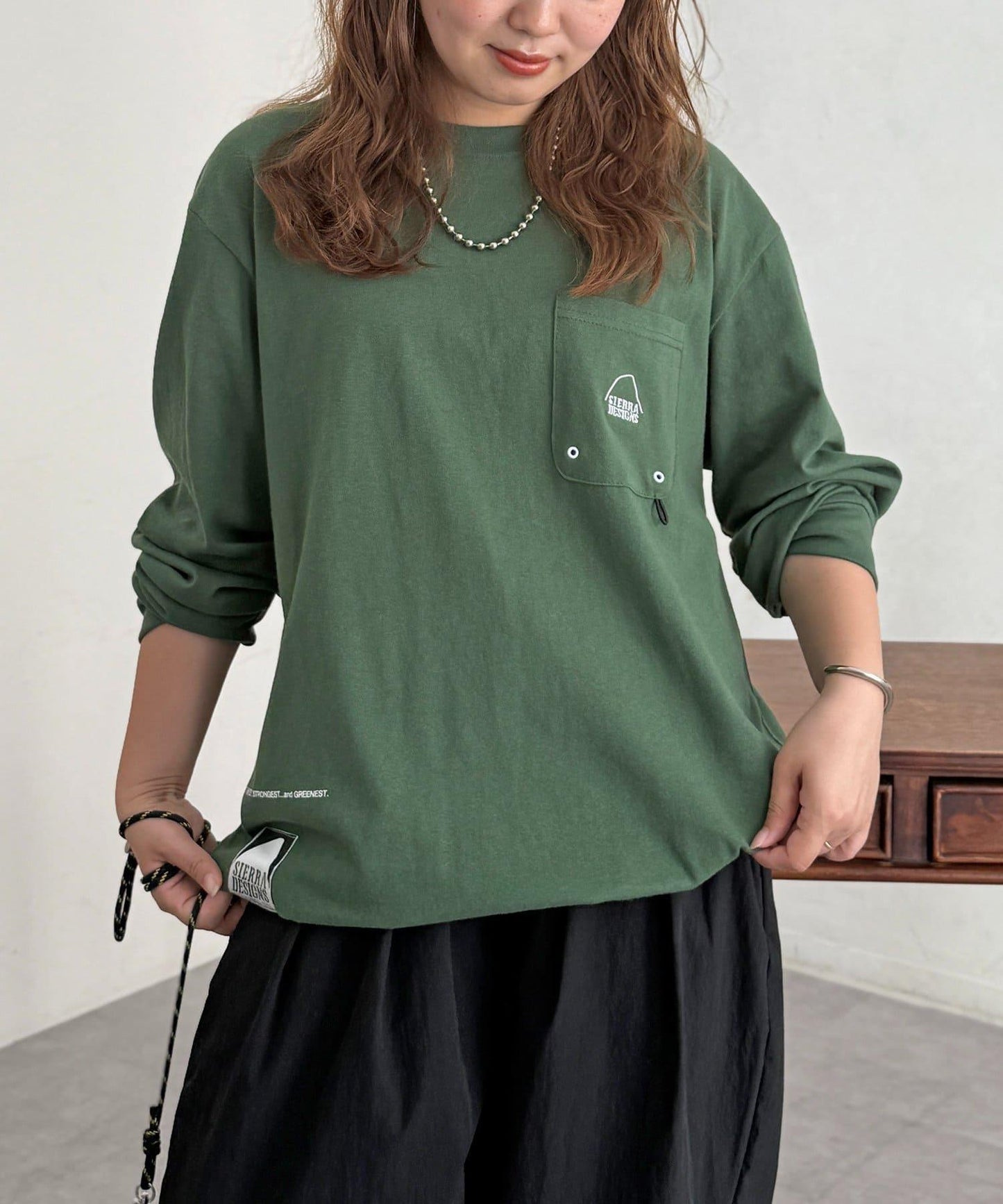 SIERRA DESIGNS 後背印花長袖T恤