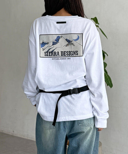 SIERRA DESIGNS 後背印花長袖T恤