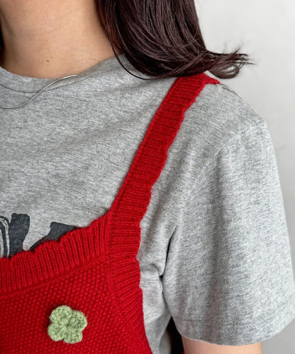 花朵刺繡針織馬甲