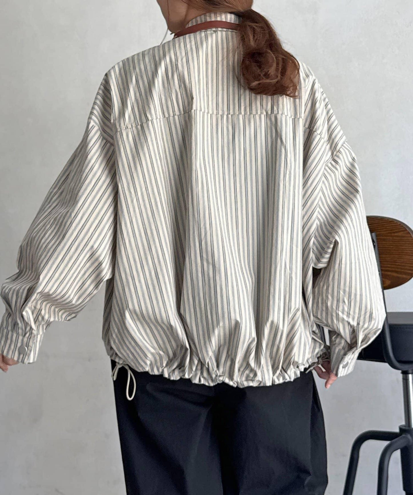 拼色圖案襯衫夾克