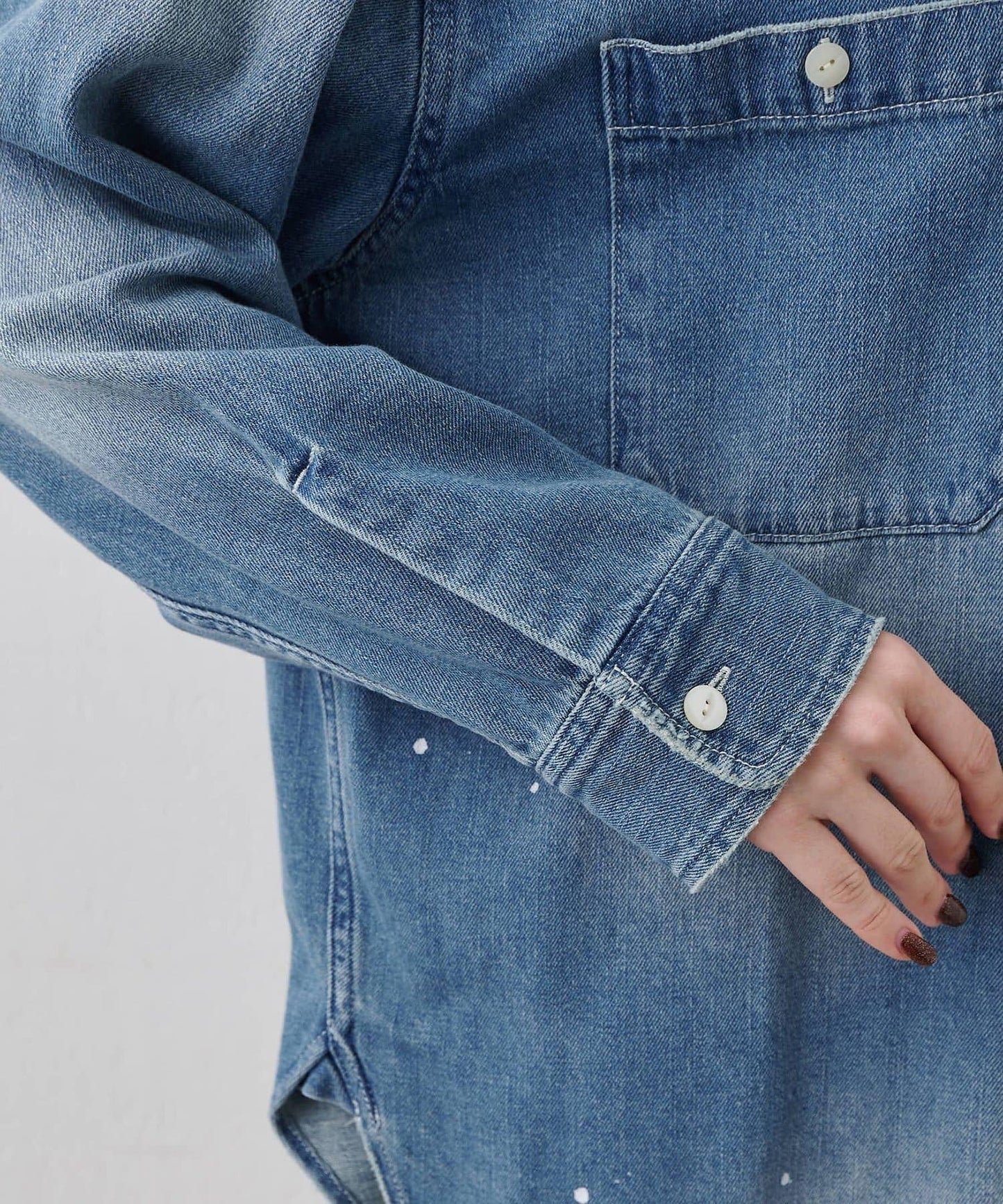塗鴉牛仔襯衫