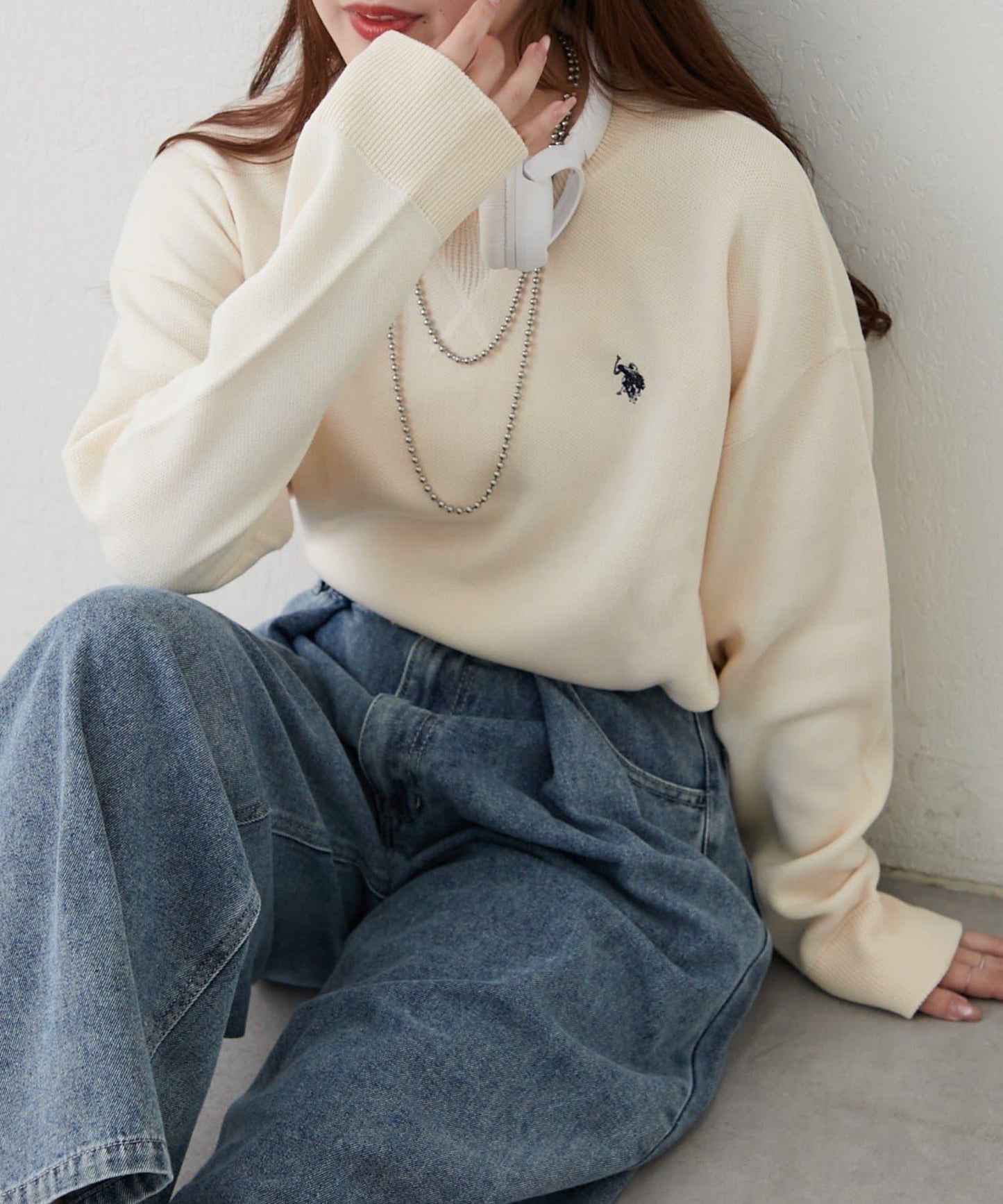 U.S. POLO ASSN. 衛衣式針織套頭衫