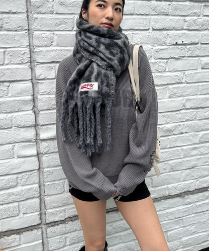 SLOPPY 豹紋圍巾