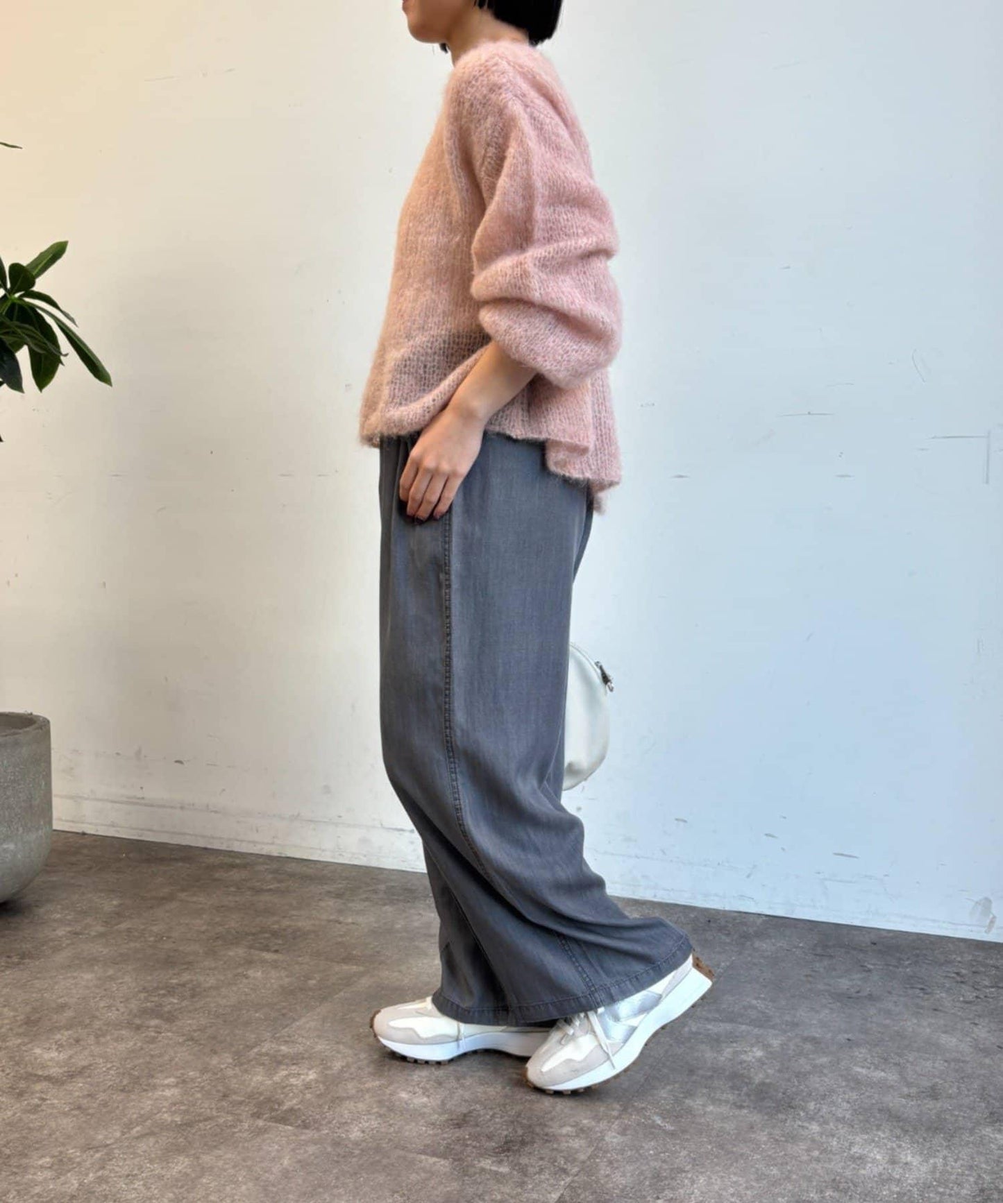 天絲牛仔休閒褲