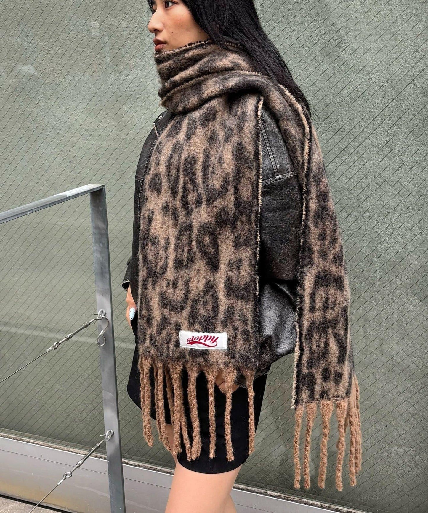 SLOPPY 豹紋圍巾