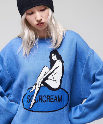 Sourcream 女孩提花針織衫