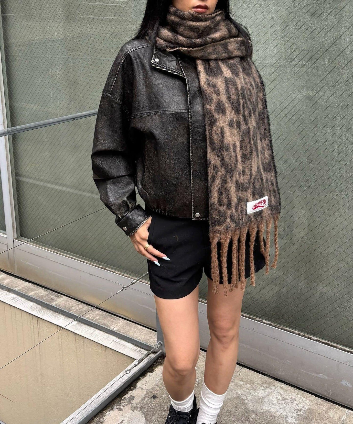 SLOPPY 豹紋圍巾