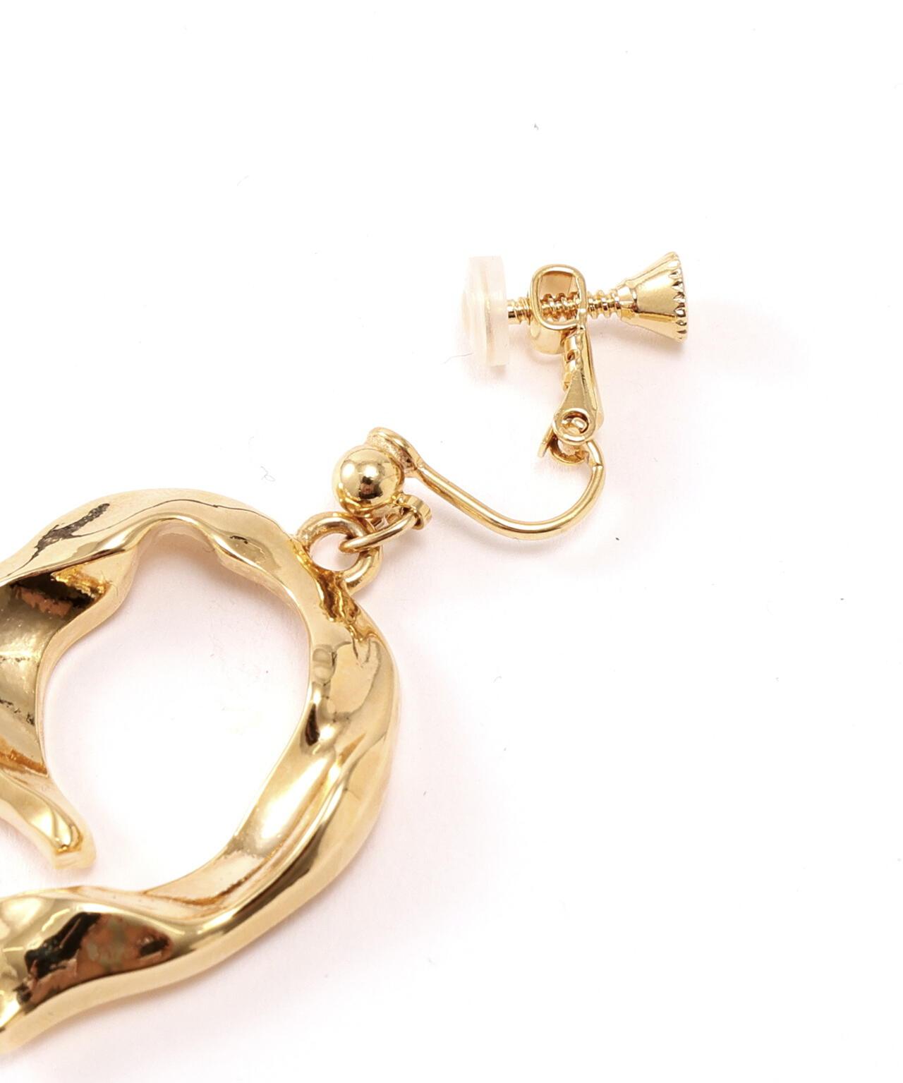 不規則圓環耳飾