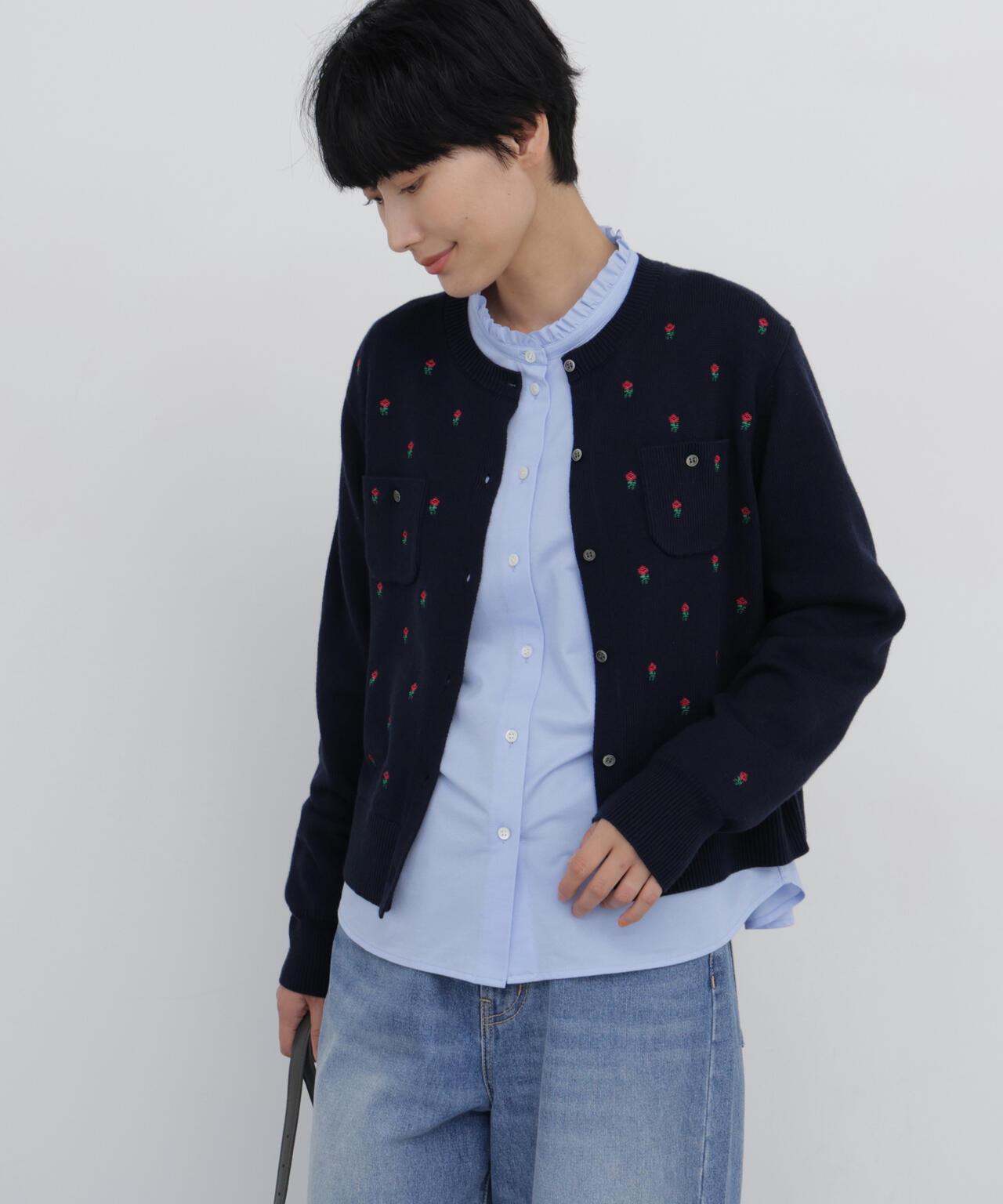 刺繡針織開衫