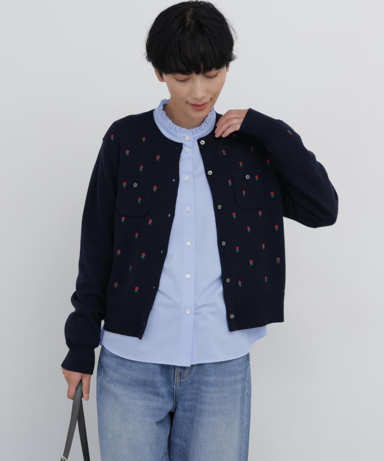 刺繡針織開衫