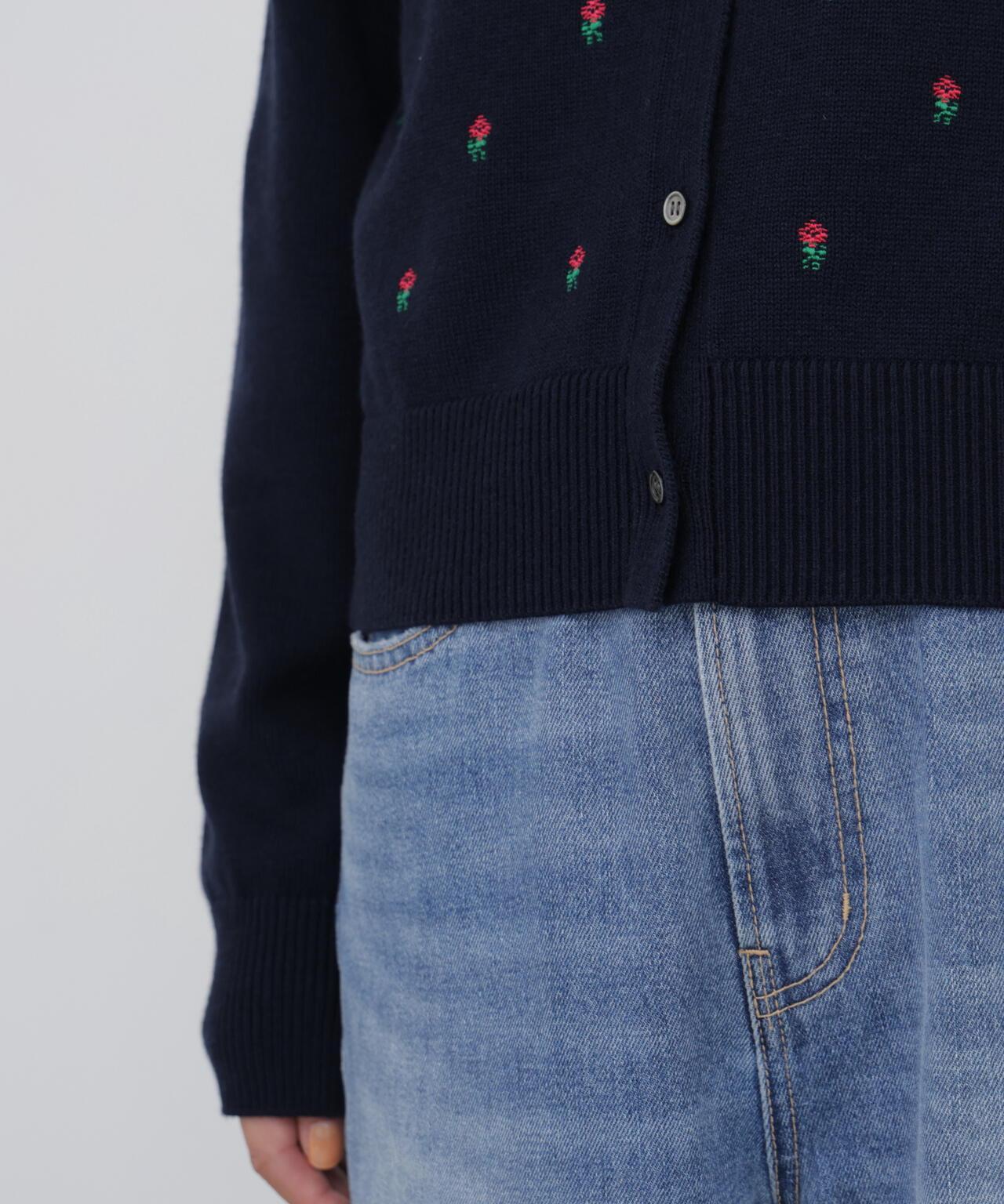 刺繡針織開衫