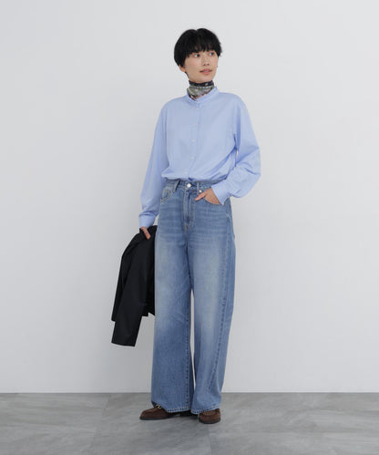 闊腿牛仔褲