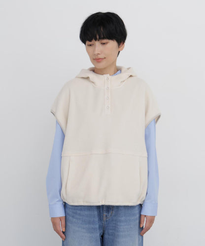 抓絨連帽馬甲