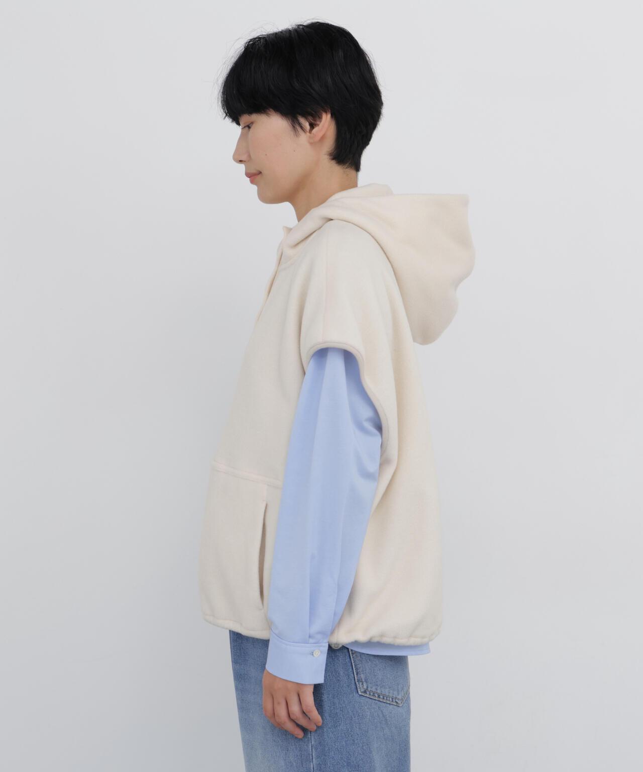 抓絨連帽馬甲