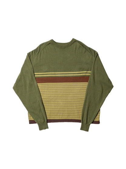 CRAFTED BORDER SWEATER /COTTON YARN 針織衫