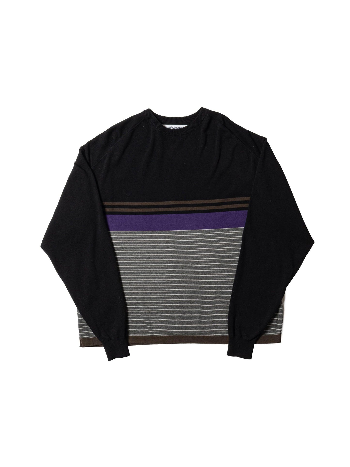 CRAFTED BORDER SWEATER /COTTON YARN 針織衫
