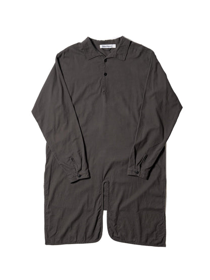 CRAFTED LONG PULLOVER COTTON PEACH SKIN TWILL 長款套頭衫
