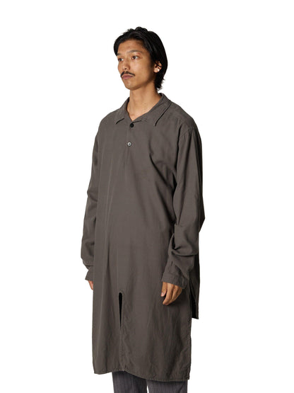 CRAFTED LONG PULLOVER COTTON PEACH SKIN TWILL 長款套頭衫