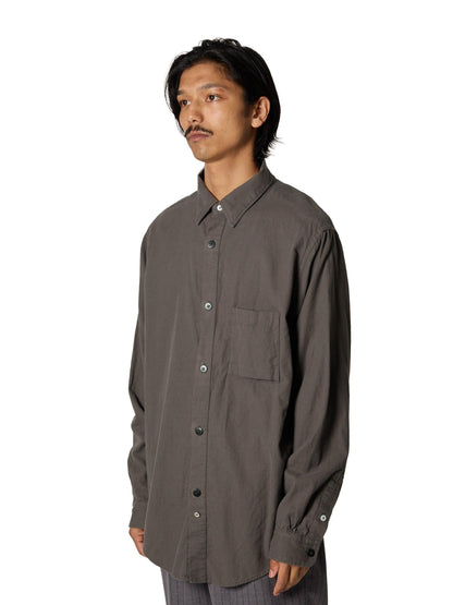 ORGANIZED B.D.SHIRT / COTTON PEACH SKIN TWILL 襯衫