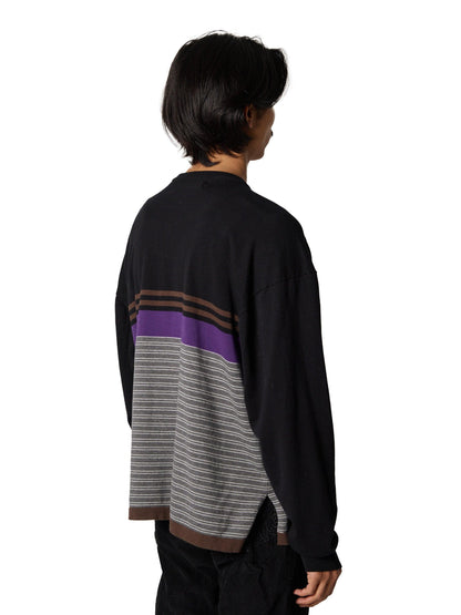 CRAFTED BORDER SWEATER /COTTON YARN 針織衫