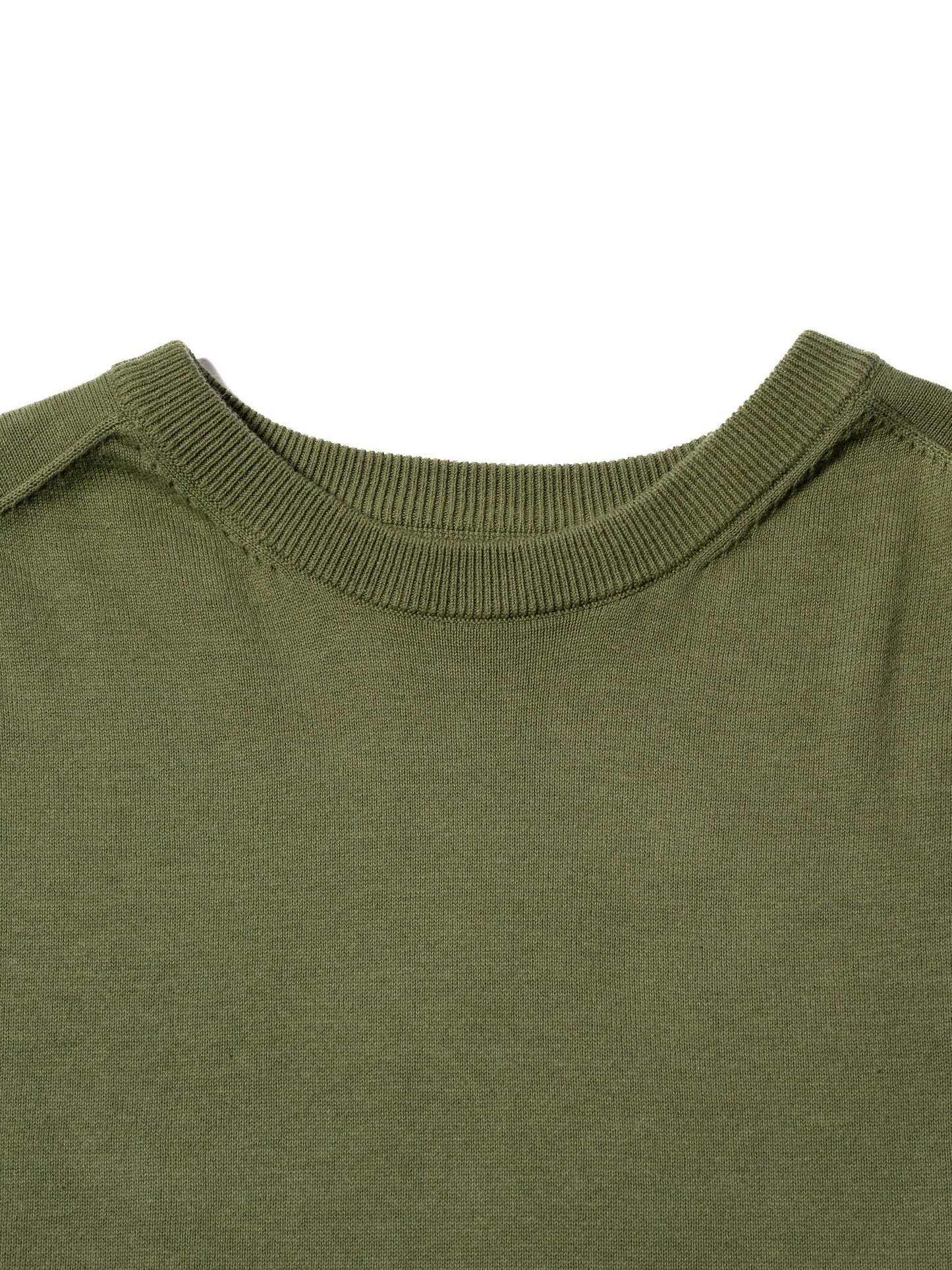 CRAFTED BORDER SWEATER /COTTON YARN 針織衫