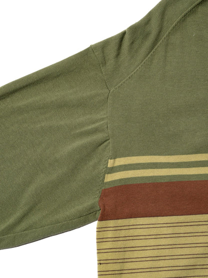 CRAFTED BORDER SWEATER /COTTON YARN 針織衫