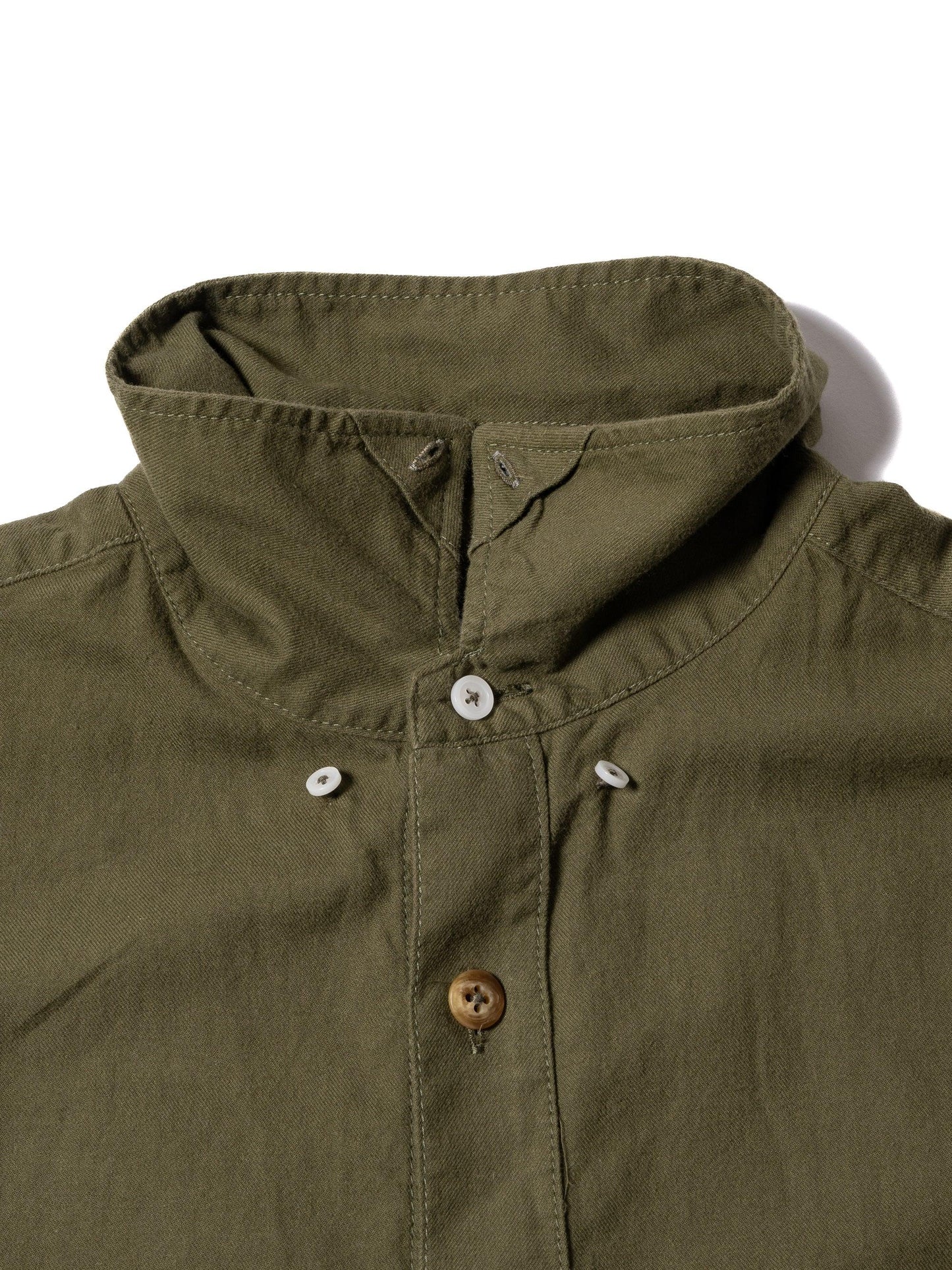 ORGANIZED B.D.SHIRT / COTTON PEACH SKIN TWILL 襯衫